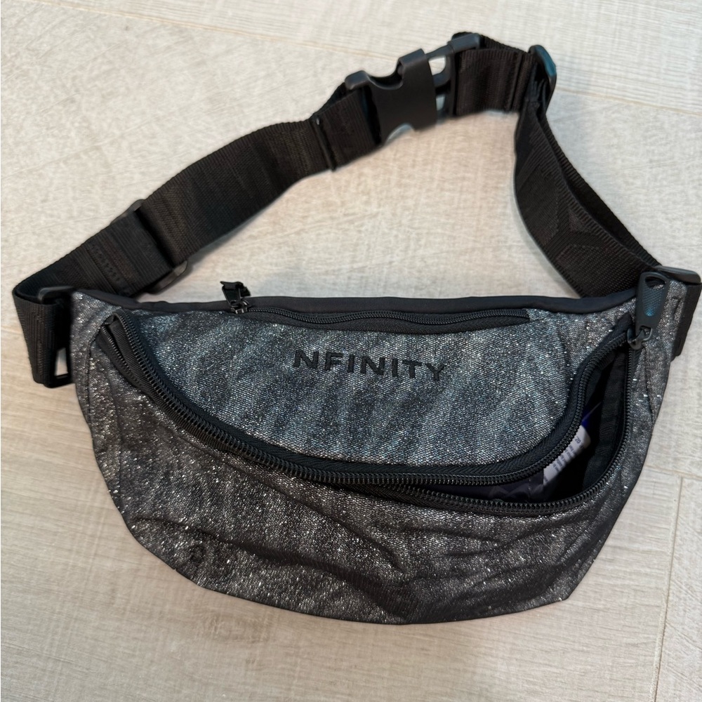 NFINITY Sparkling Black Belt Bag- Like New